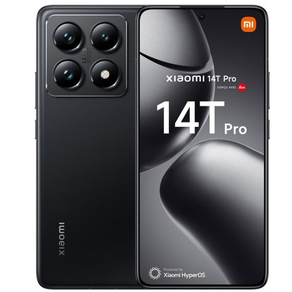 Smartphone Xiaomi 14T Pro 5G 12Go 512Go Noir-Titane