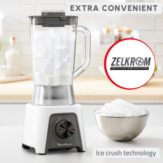Blender MOULINEX 450W LM2C0110 - Blanc