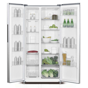 Réfrigérateur TELEFUNKEN No Frost Side by Side 533 Litres - inox avec afficheur