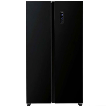 Réfrigérateur TELEFUNKEN No Frost Side by Side 533 Litres - Noir Miroir avec afficheur