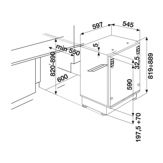 FRIGO BAR Encastrable Focus 170L F585