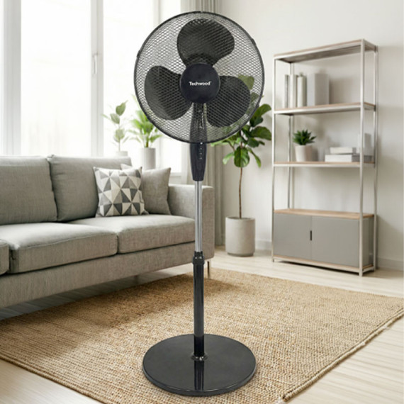 Ventilateur Sur Pied Techwood TVE-4046 40W Noir