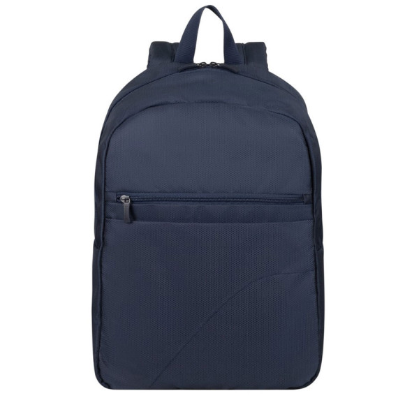 Vue avant du sac à dos RIVACASE 8065 bleu pour ordinateur portable