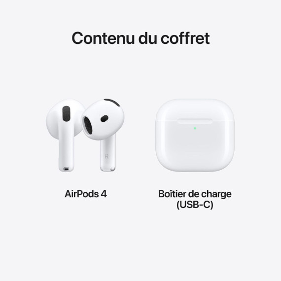 Apple AirPods 4 Blanc Bluetooth 5.3
