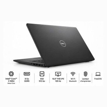 Ordinateur portable DELL Pro 15 Essential Noir