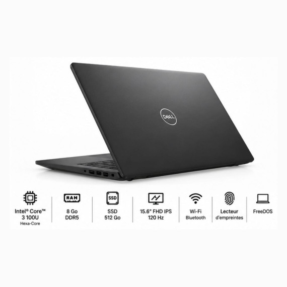 Ordinateur portable DELL Pro 15 Essential Noir