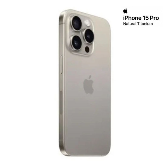 iPhone 15 Pro Titane Naturel vue arrière