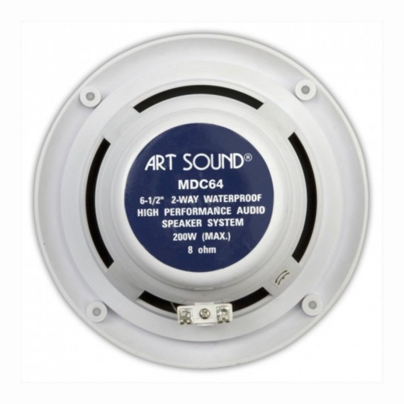 Arrière du haut-parleur encastrable étanche ArtSound MDC64