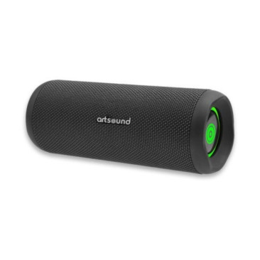 Enceinte ArtSound PWR02BLK noire avec éclairage LED multicolore