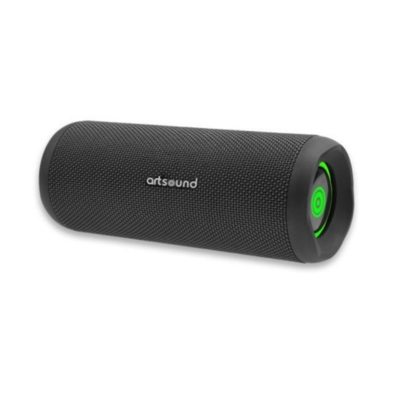 Enceinte ArtSound PWR02BLK noire avec éclairage LED multicolore