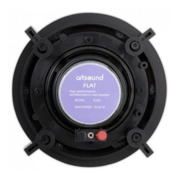 Haut-parleur ArtSound FL401 blanc intégré dans un plafond moderne