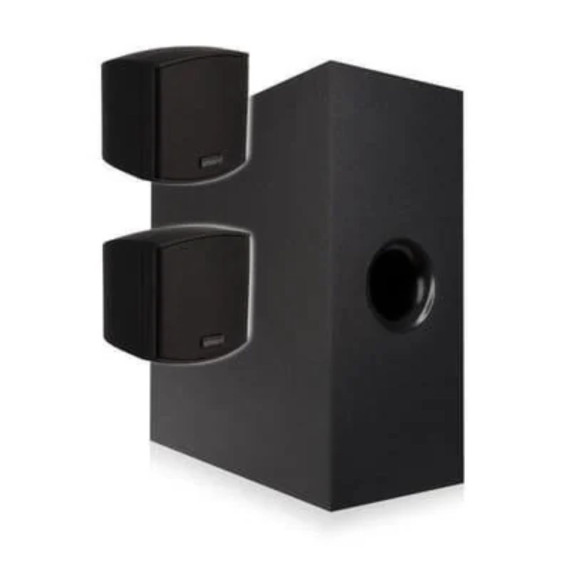 Kit d’enceintes ArtSound TUTTO2.1B noir avec caisson de basses et deux satellites