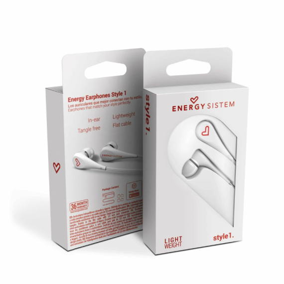 Écouteurs intra-auriculaires Energy Sistem Style 1 Blanc