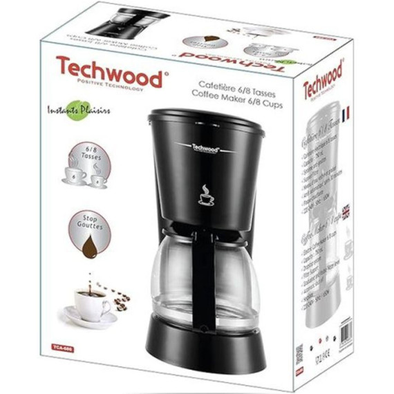 TCA-696 Cafetière Électrique TECHWOOD 650W - Noir