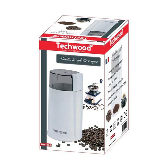 Moulin à Café Techwood TMC-884 - Blanc