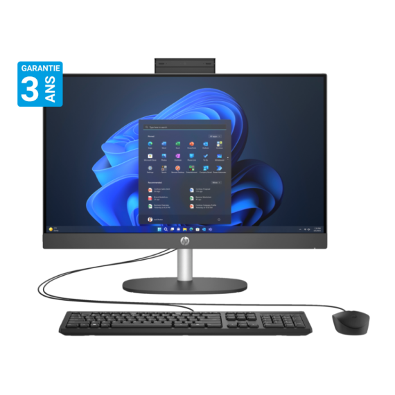 PC DE BUREAU ALL IN ONE HP PROONE 240 G10 I5 13È GÉN 12GO 512GO SSD / NOIR