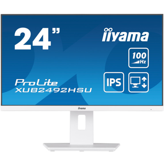 Écran iiyama PROLITE XUB2492HSU-W6 24" IPS Full HD / 100 Hz / Blanc