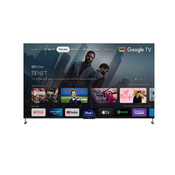 TV TCL 98" QLED UHD 4K 98C735 144Hz / Smart TV / GOOGLE TV