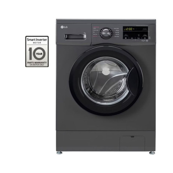 Machine à Laver LG F2J3QYG6J Direct Drive 7 KG /1200 trs / Noir