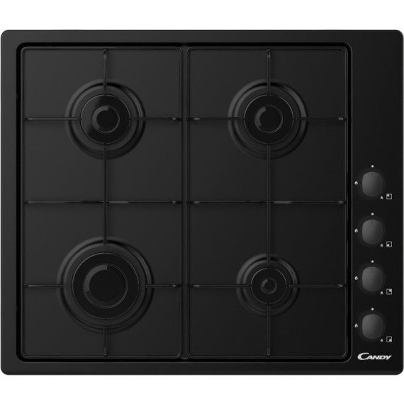 Plaque De Cuisson Encastrable Candy CHW6LBB 4 Feux 60Cm Noir