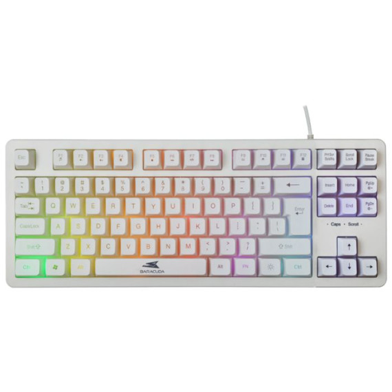 Clavier Gamer Filaire BARACUDA BGK-01124 KRILL - Blanc