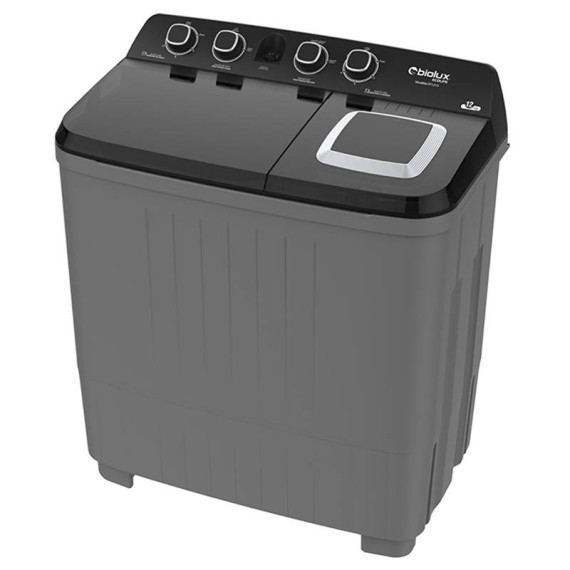 Lave-Linge BIOLUX 12KG Semi-Automatique Silver (DT121S)